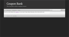 Desktop Screenshot of coupon-bank.com